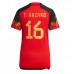 Belgia Thorgan Hazard #16 Hjemmedrakt Dame VM 2022 Korte ermer